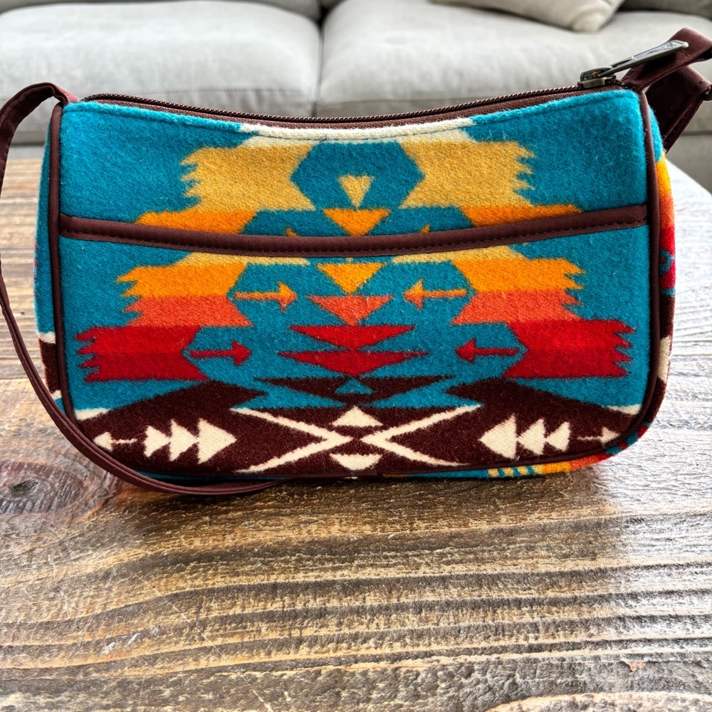 Pendleton Wool Boho Southwest Print Crossbody Bag - Picture 3 of 11